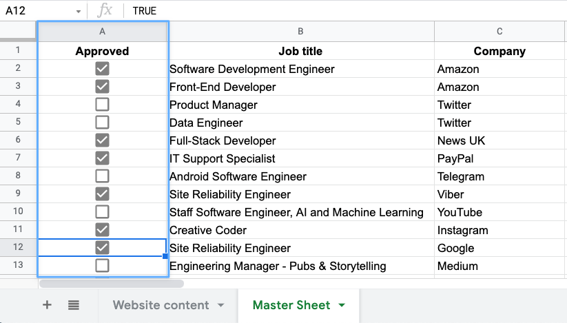 How to Add Check Boxes in Google Sheets?