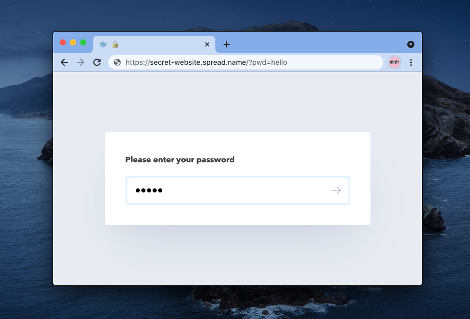 Site-wide password protection
