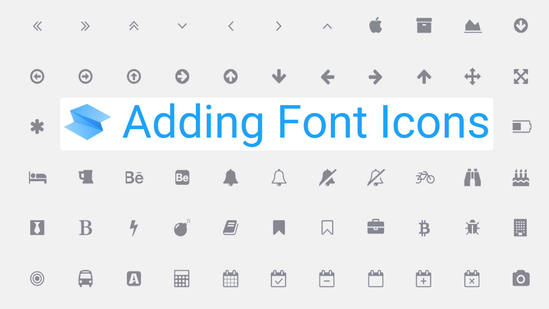 How to add icon fonts