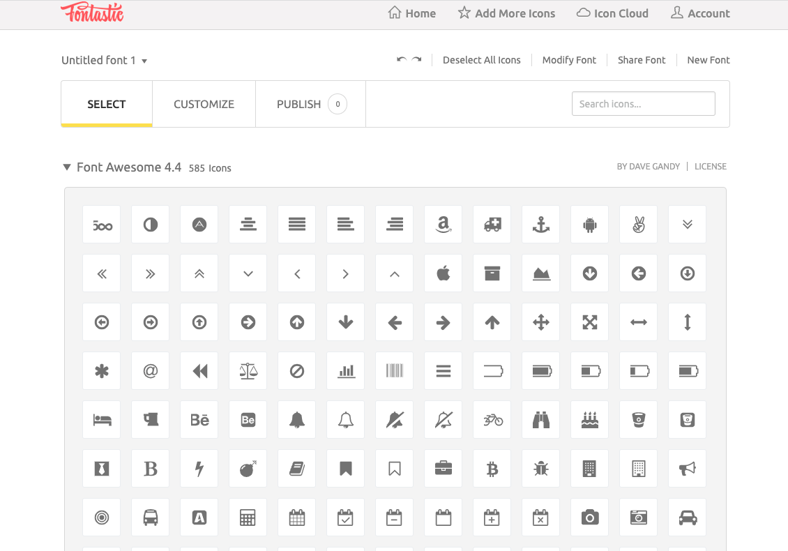 How to add icon fonts