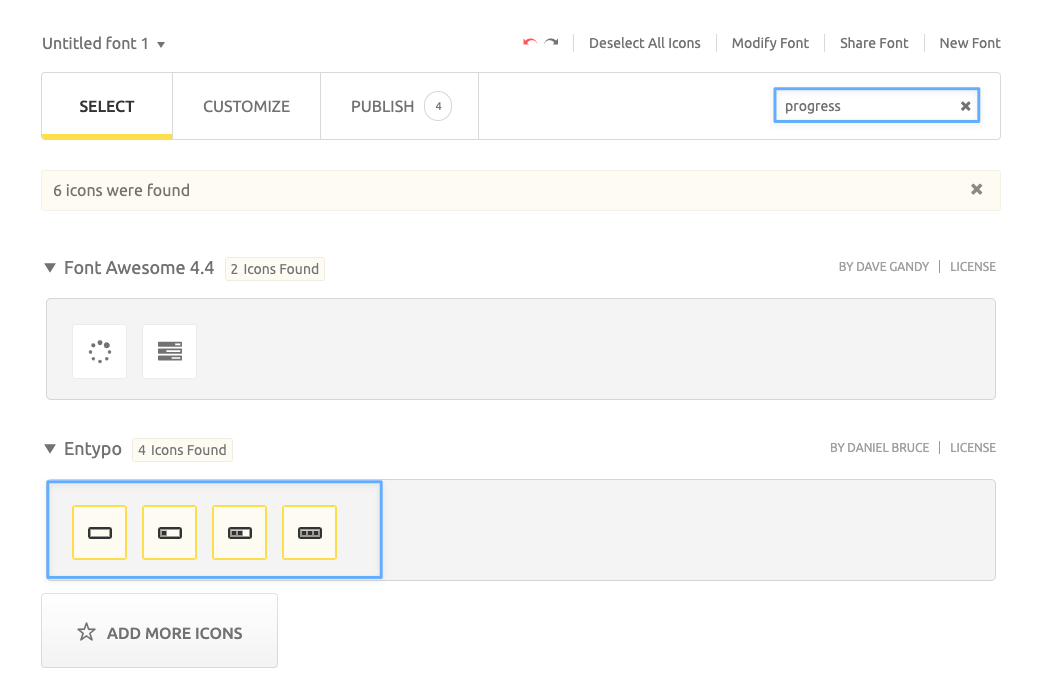 stock quantity on our website with the battery or progress icons