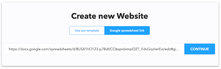 Create a New Website