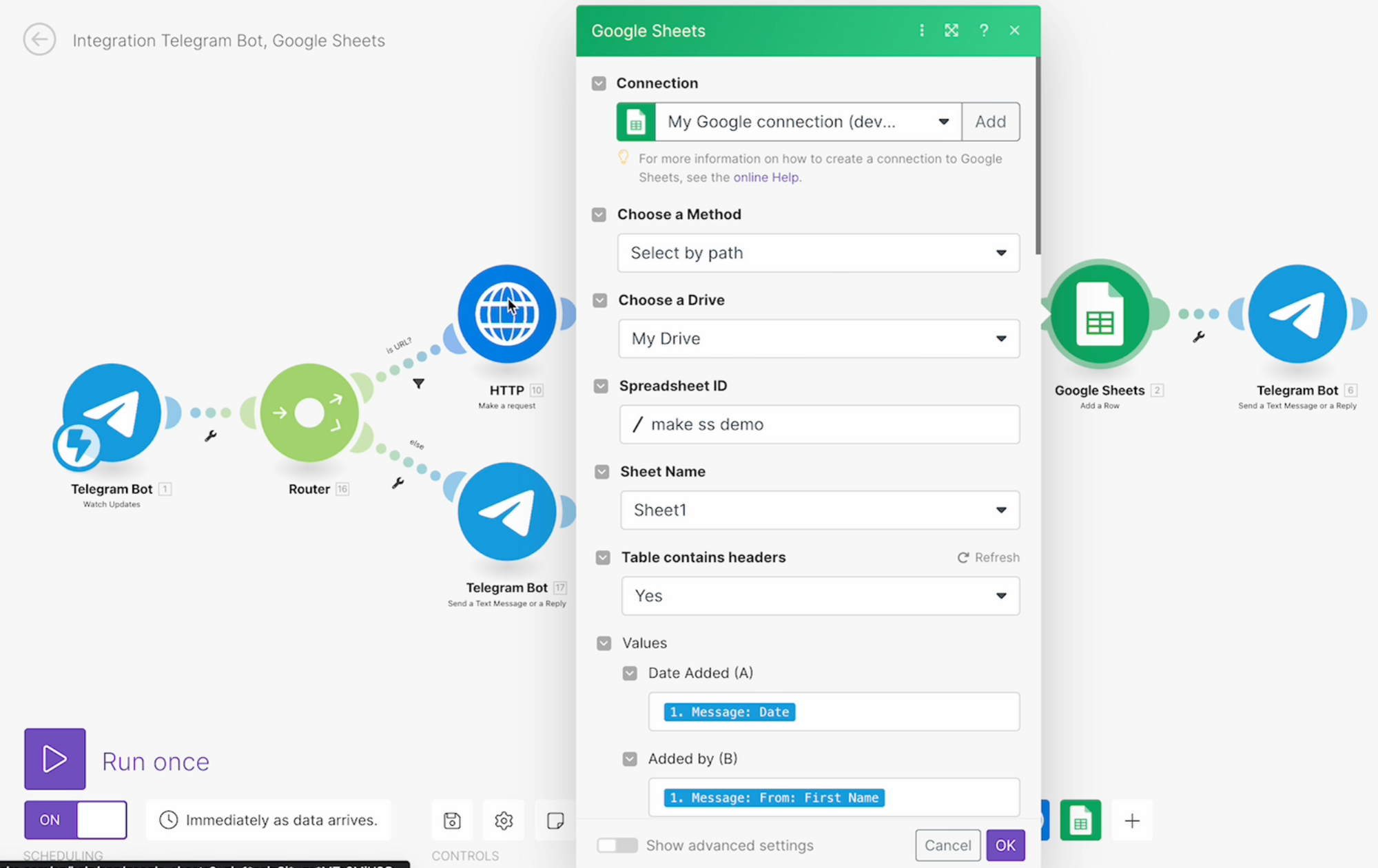 Simplify Data Entry: Automate Google Sheets and SpreadSimple Website with a Telegram Bot — Your How-To Guide