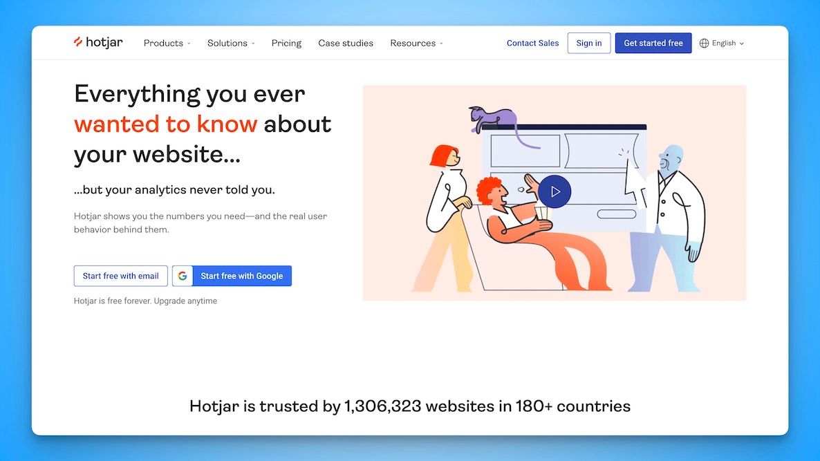Hotjar website analytics tool