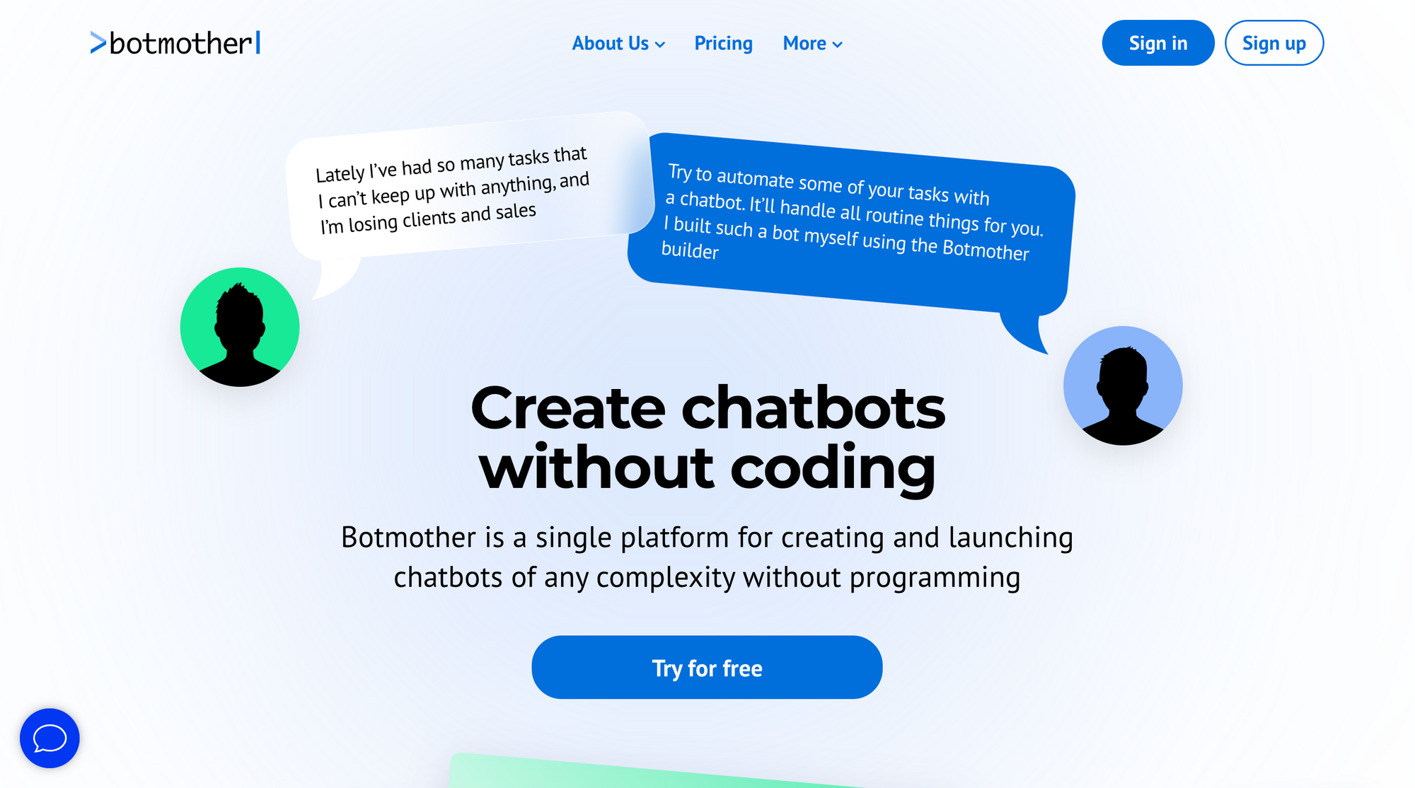 No-code chat bot builders | Botmother