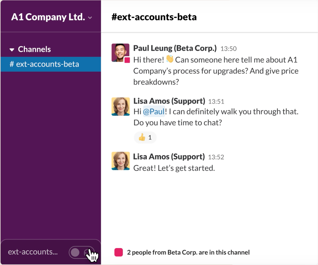 Slack  | Best SaaS for customer communication