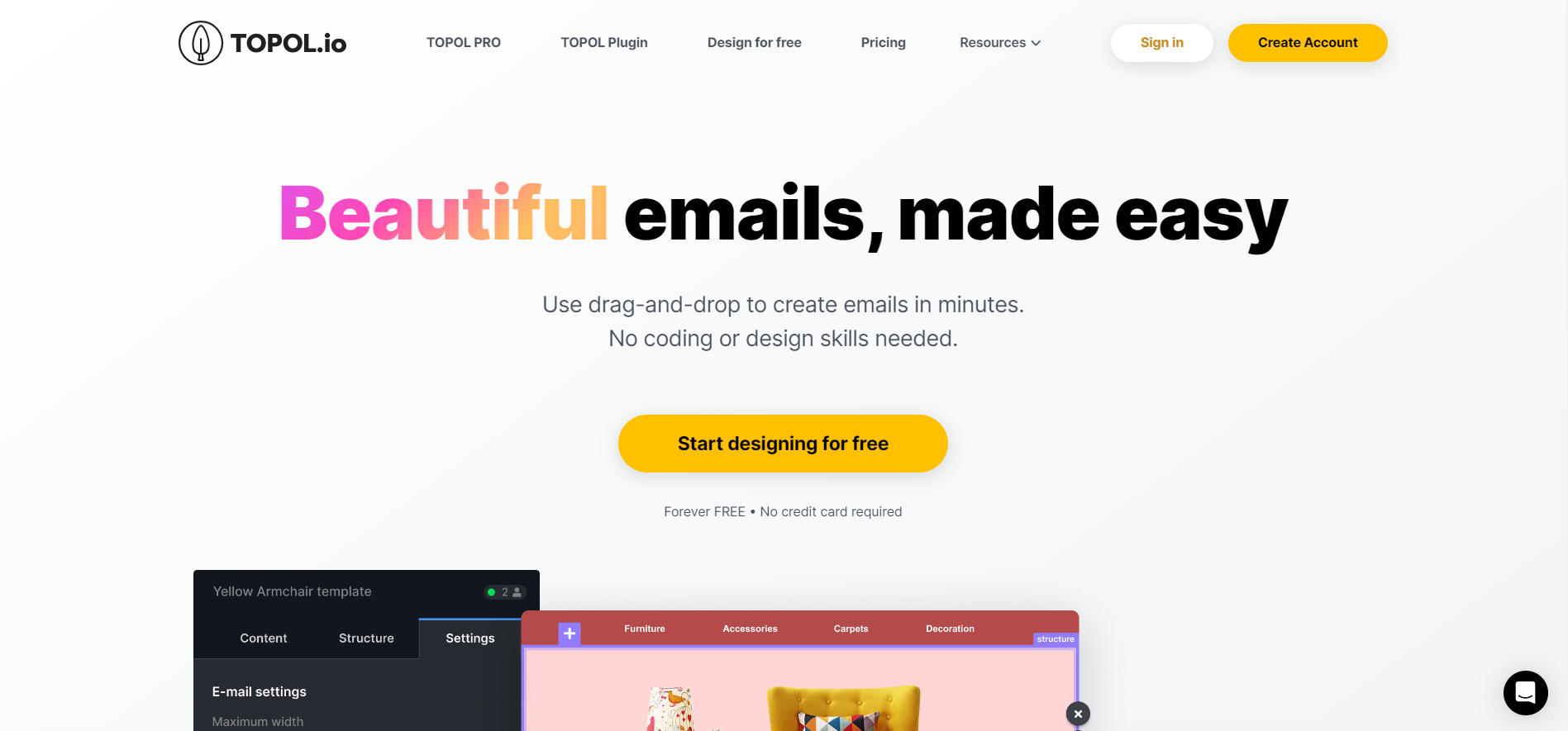 No-code email builders | TOPOL.io