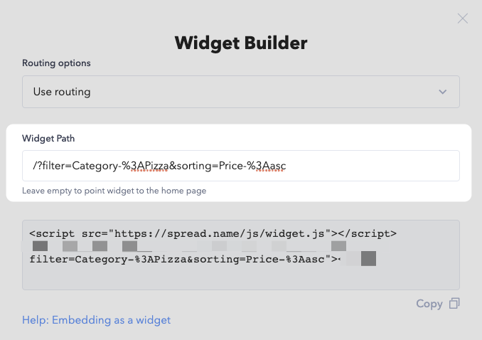 Embed Google Sheets in website as a widget