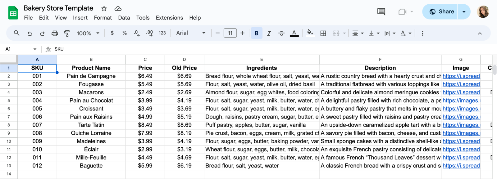 Content management for e-commerce website