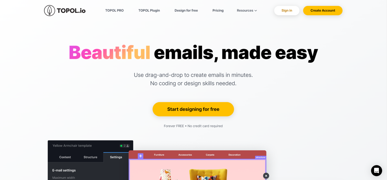 No-code email builders | TOPOL.io